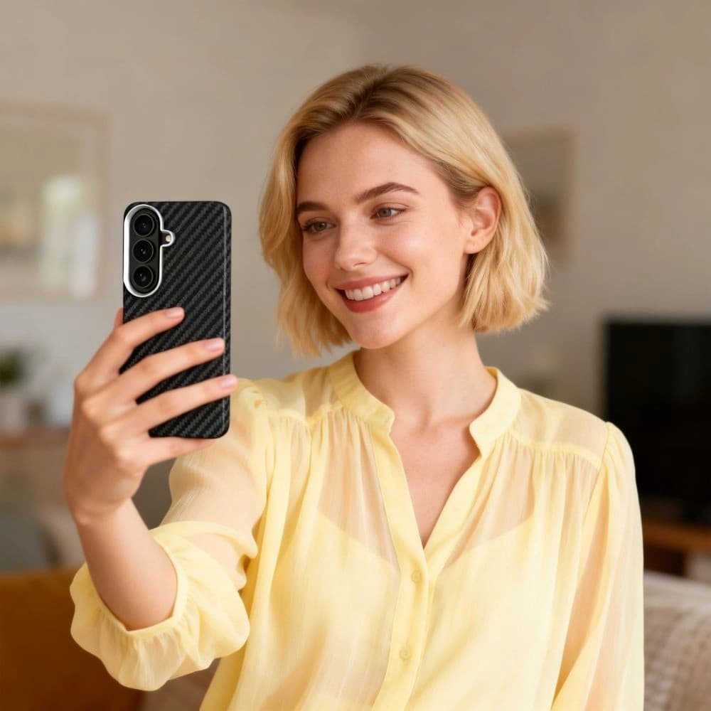 Tech-Protect Ion Carbon MagSafe Samsung Galaxy S26 Black/silver - 6