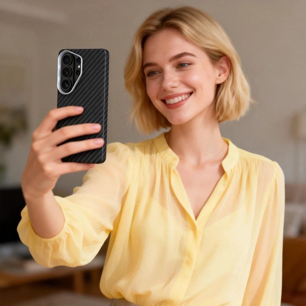 Tech-Protect Ion Carbon MagSafe Samsung Galaxy S26 Ultra Schwarz/silber
 - 3