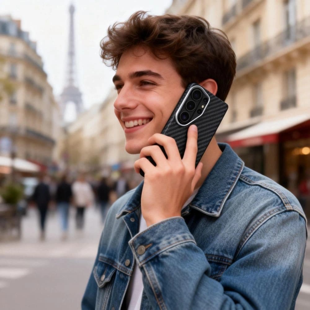 Tech-Protect Ion Carbon MagSafe Samsung Galaxy S26 Ultra Schwarz/silber
 - 5