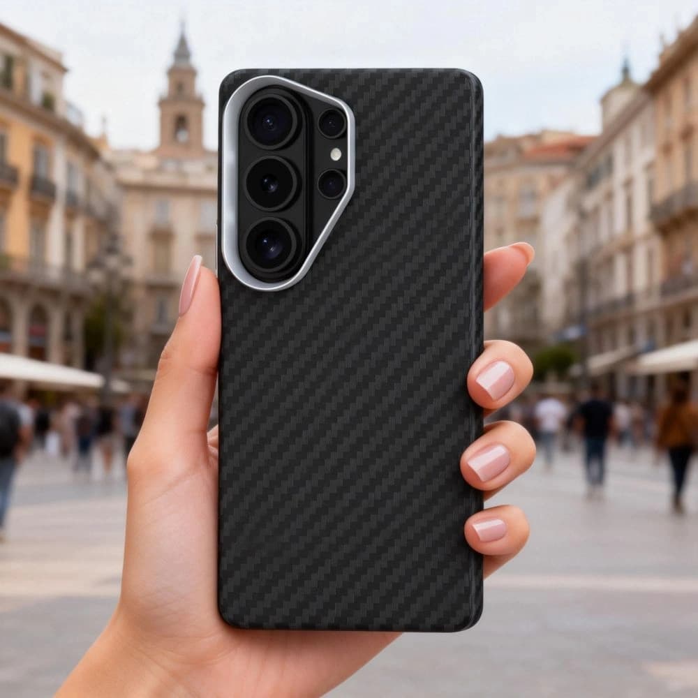 Tech-Protect Ion Carbon MagSafe Samsung Galaxy S26 Ultra Schwarz/silber
 - 6