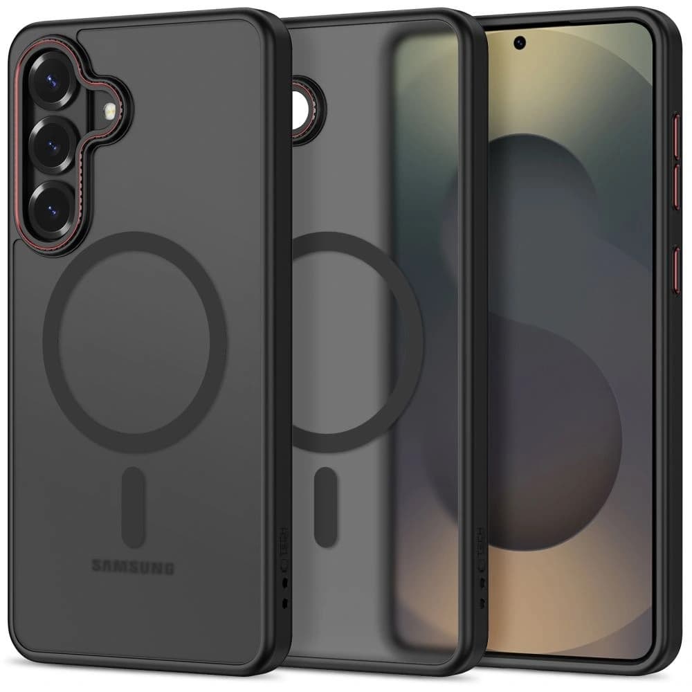 Tech-Protect MagCam MagSafe Samsung Galaxy S26 Matte Black/red - 1
