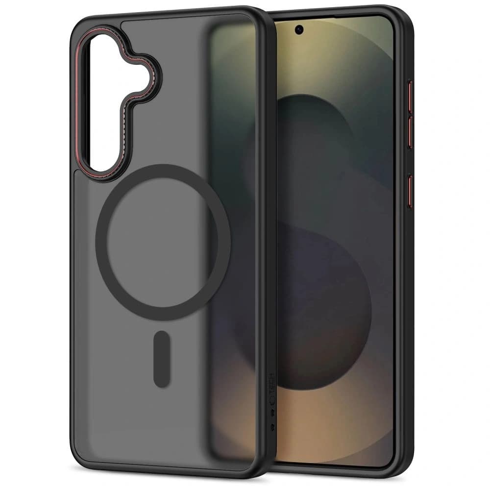 Tech-Protect MagCam MagSafe Samsung Galaxy S26 Matte Black/red - 2