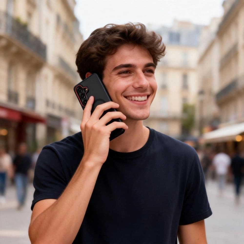 Tech-Protect MagCam MagSafe Samsung Galaxy S26 Matte Black/red - 7