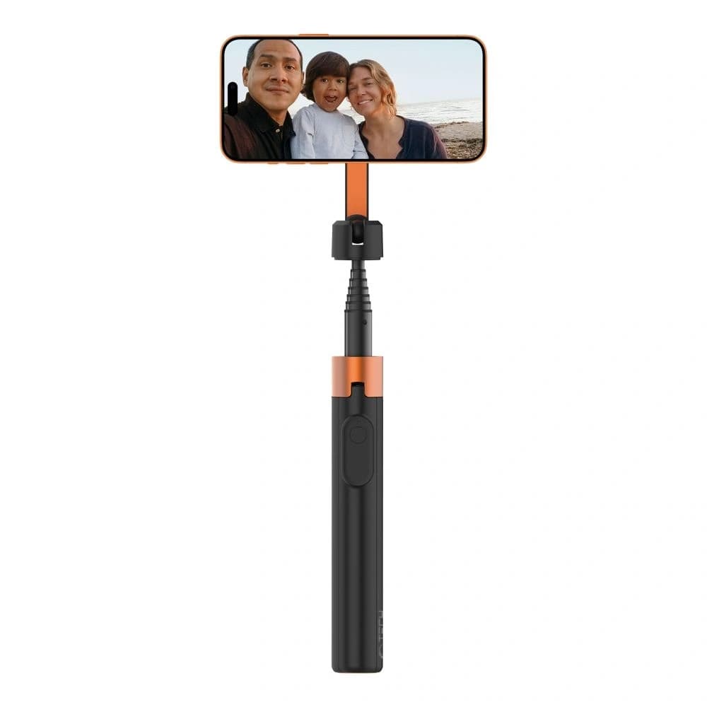 Tech-Protect L10D MagSafe Bluetooth Selfie Stick Tripod Black/orange - 5