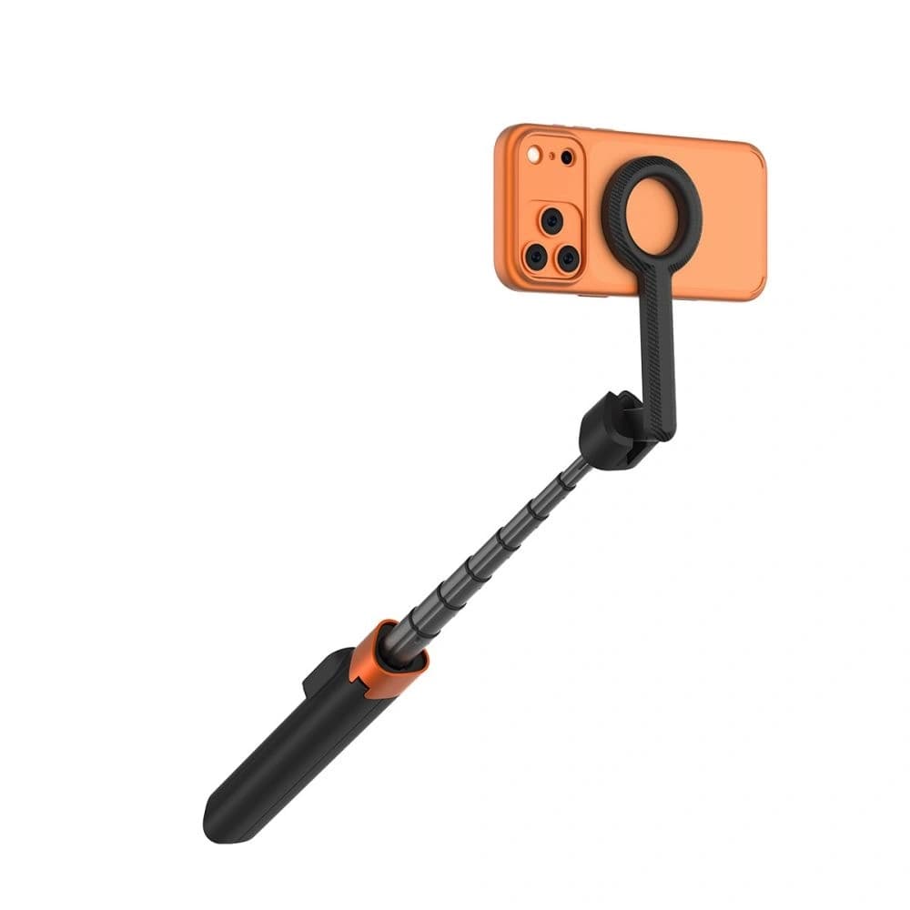 Tech-Protect L10D MagSafe Bluetooth Selfie Stick Tripod Black/orange - 6