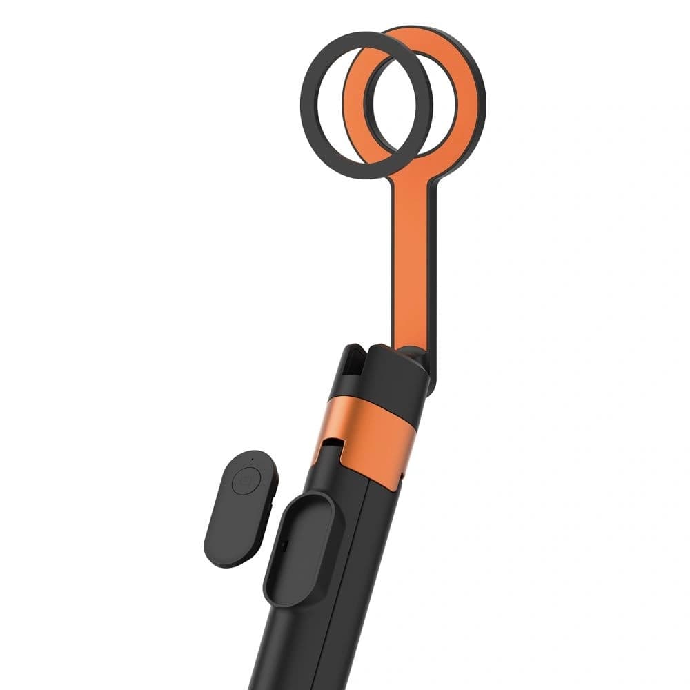 Tech-Protect L10D MagSafe Bluetooth Selfie Stick Tripod Black/orange - 8
