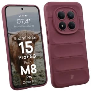 Bizon Case Tur Xiaomi Redmi Note 15 Pro+ Plus 5G / POCO M8 Pro 5G burgundy