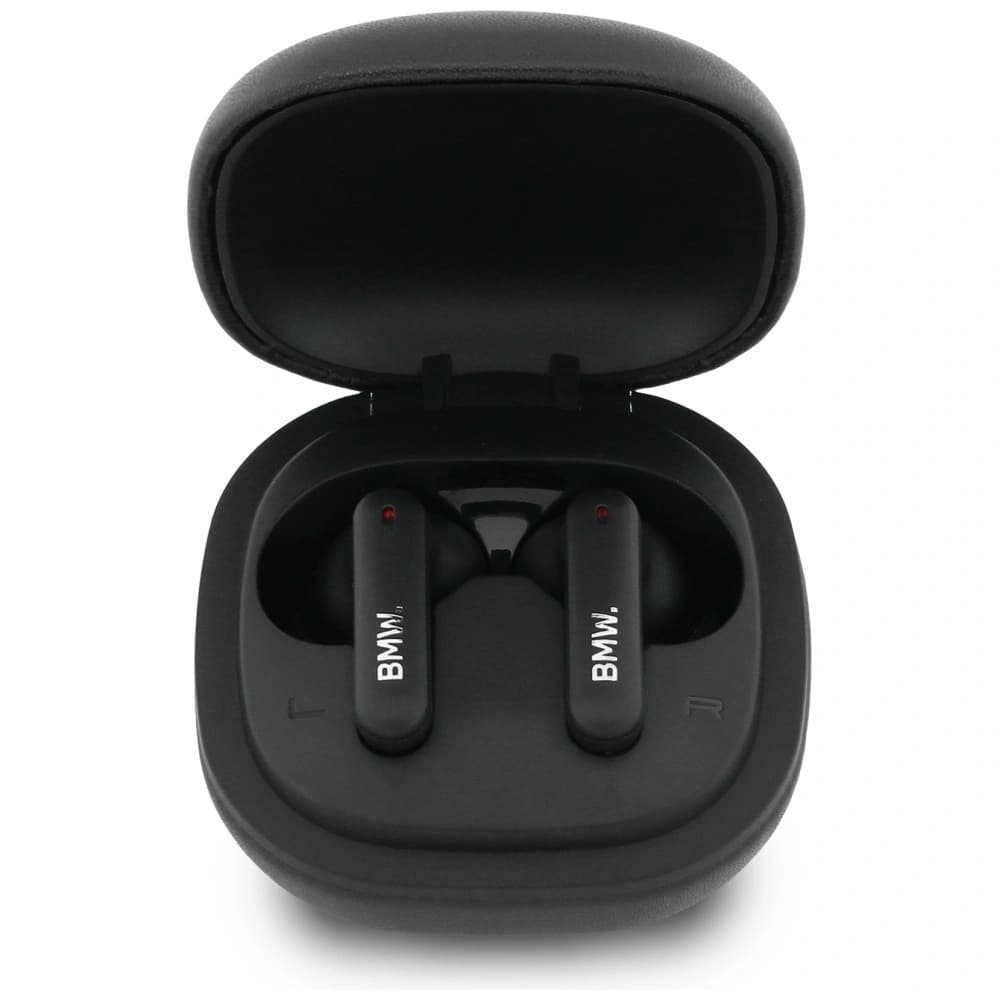 BMW Wireless in-ear Bluetooth TWS headphones Leather Metal Logo ENC black - 3