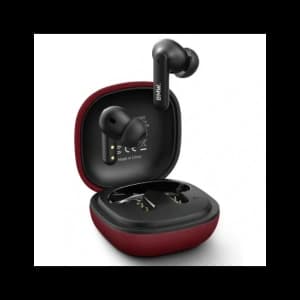 BMW Drahtlose In-Ear Bluetooth TWS Kopfhörer Leder Metall Logo ENC rot