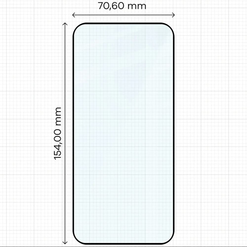 Bizon Glass Edge 2 Oppo Reno 15 / 15 F / 15 FS / A6 Pro 5G schwarzer Rahmen
 - 2