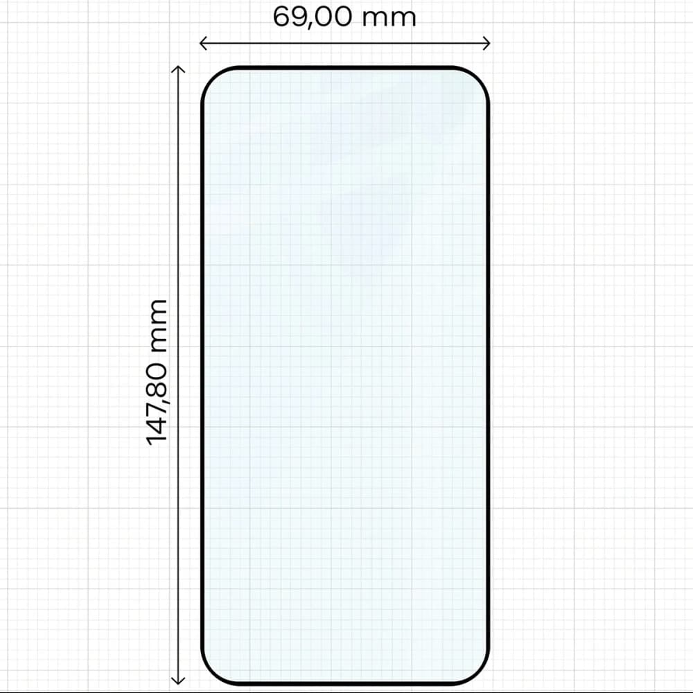 Bizon Glass Edge 2 Oppo Reno 15 Pro schwarzer Rahmen
 - 2
