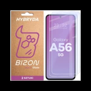 Elastyczne szkło hybrydowe Bizon Glass Mule Duo do Samsung Galaxy A56 5G [2 PACK]