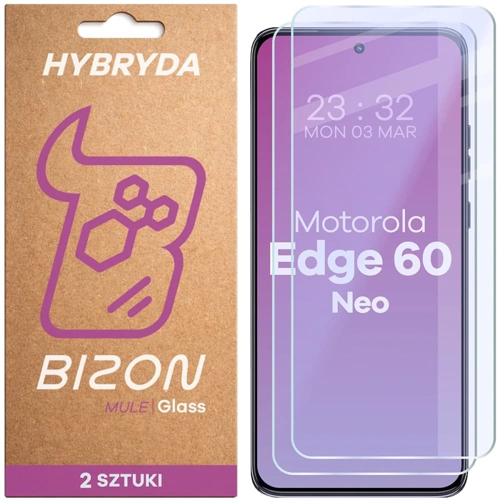 Bizon Glass Mule Duo Motorola Edge 60 Neo [2 PACK] - 1