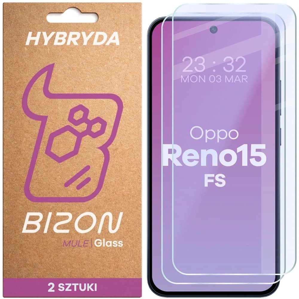 Bizon Glass Mule Duo Oppo Reno 15 FS [2 PACK] - 1