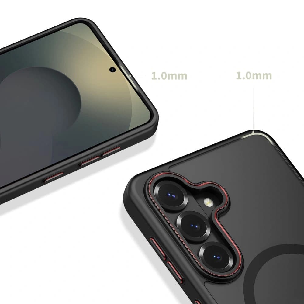 Tech-Protect MagCam MagSafe Samsung Galaxy S26+ Plus Matte Black/red - 5