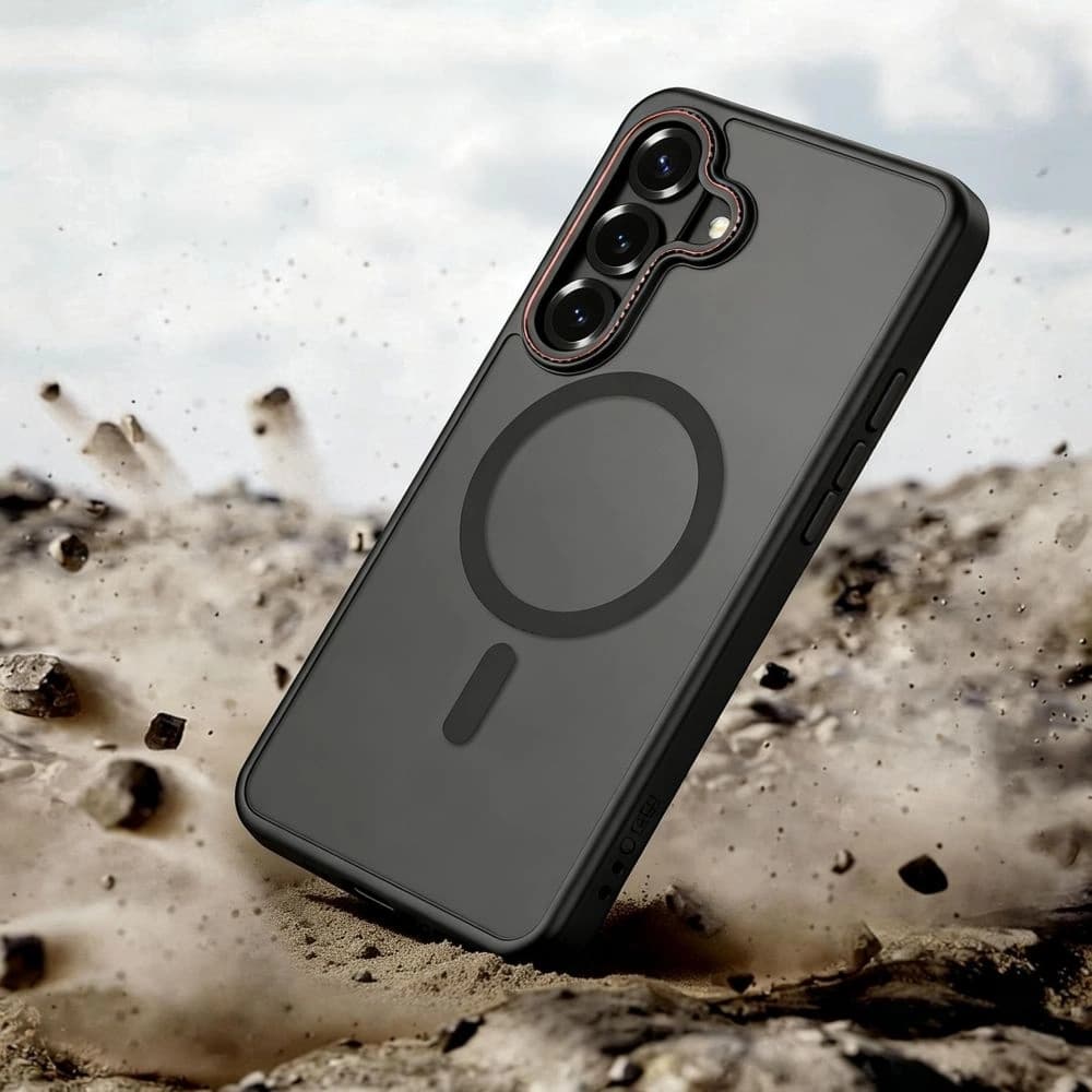 Tech-Protect MagCam MagSafe Samsung Galaxy S26+ Plus Matte Black/red - 6