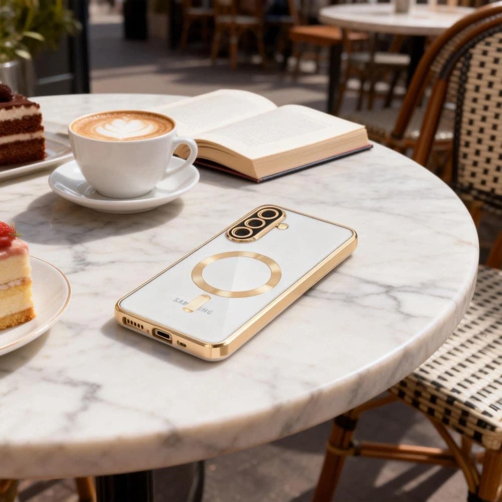 Tech-Protect Magflex MagSafe Samsung Galaxy A57 5G Shiny Gold - 4