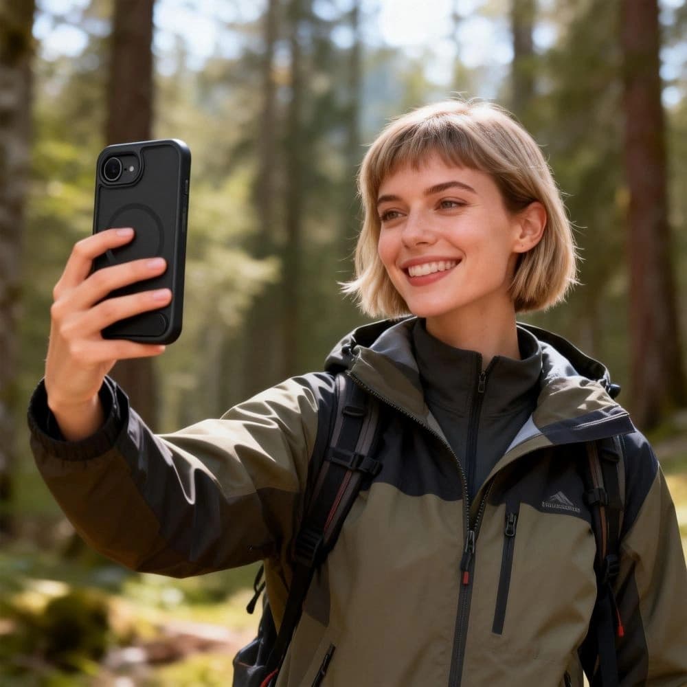 Tech-Protect MagRack MagSafe Apple iPhone 17e / 16e Matt Schwarz
 - 6