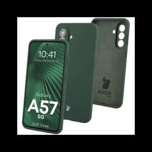 Bizon Soft Case Samsung Galaxy A57 5G dark green