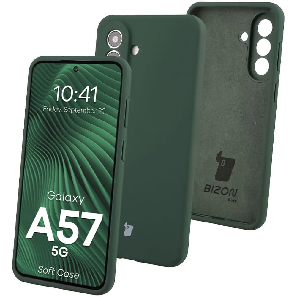 Bizon Soft Case Samsung Galaxy A57 5G dark green - 1