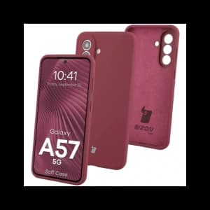 Bizon Soft Case Samsung Galaxy A57 5G dark purple