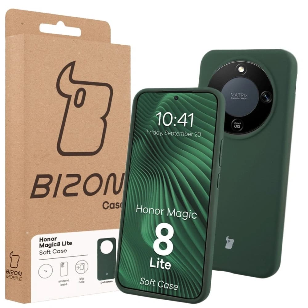 Bizon Soft Case Honor Magic8 Lite dunkelgrün
 - 7