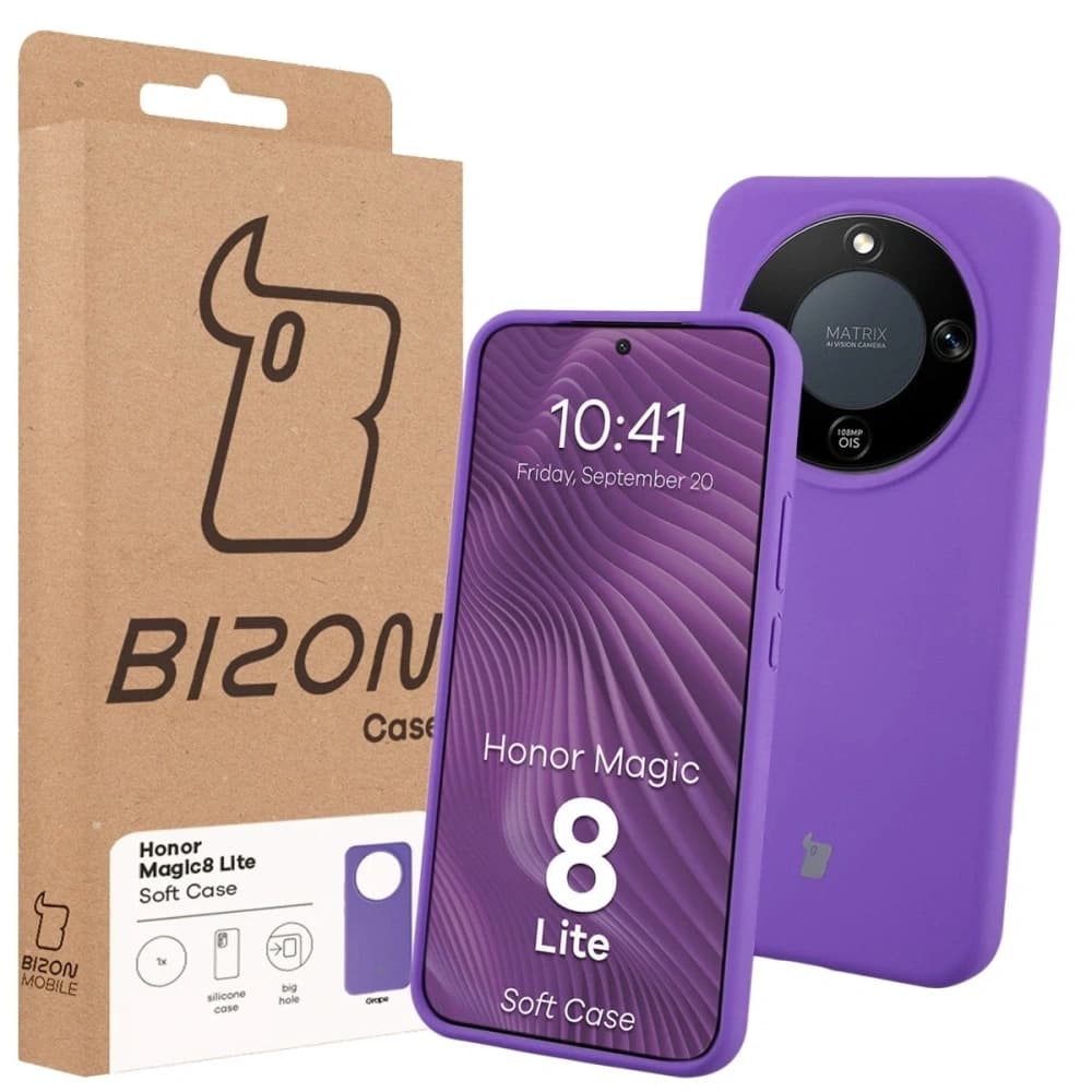 Bizon Soft Case Honor Magic8 Lite purple - 7