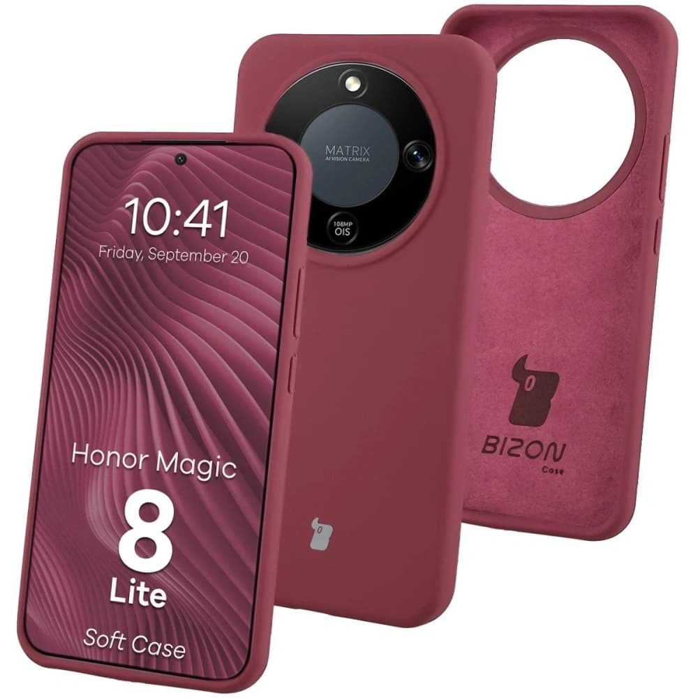 Bizon Soft Case Honor Magic8 Lite dunkelviolett
 - 1