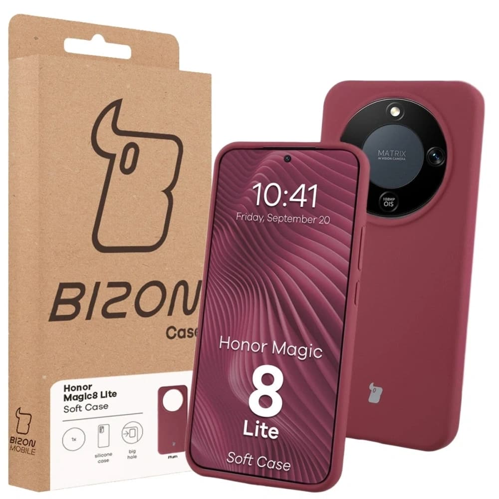 Bizon Soft Case Honor Magic8 Lite dunkelviolett
 - 7