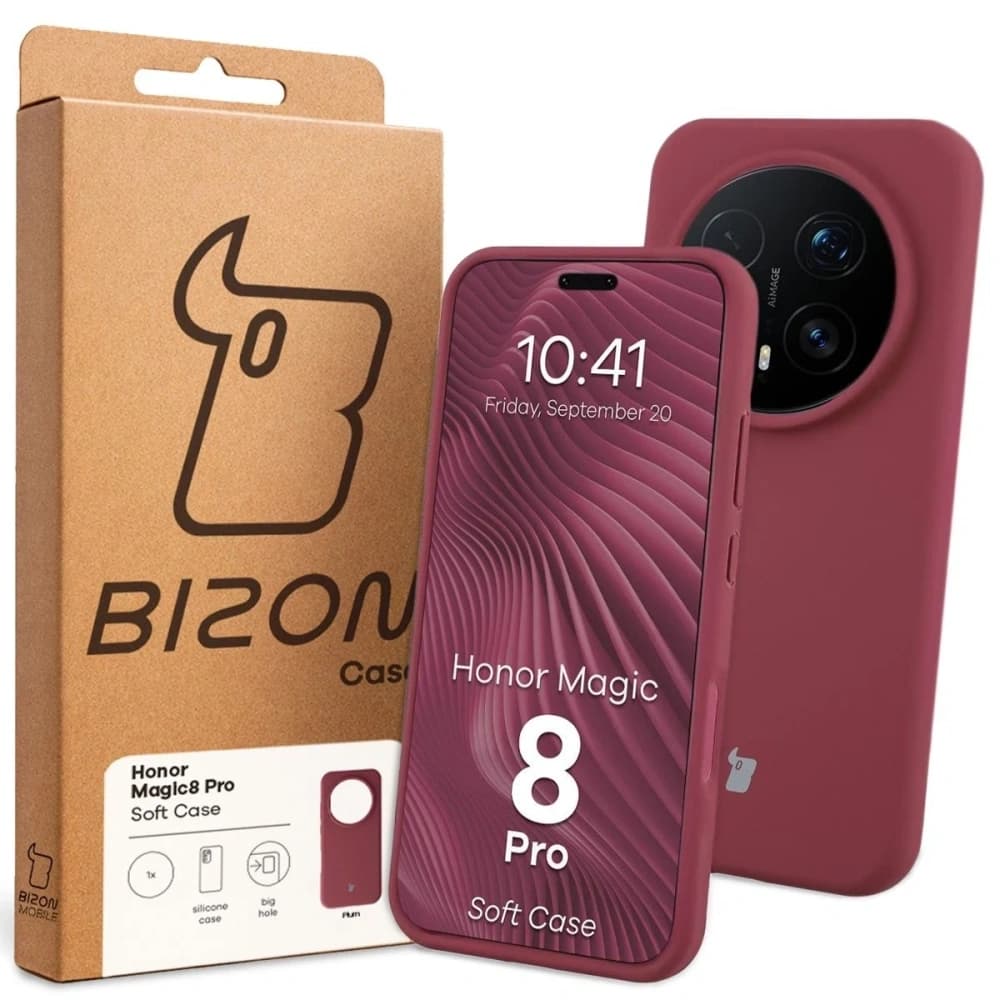 Bizon Soft Case Honor Magic8 Pro dunkelviolett
 - 7