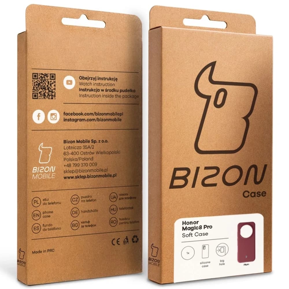 Bizon Soft Case Honor Magic8 Pro dunkelviolett
 - 8