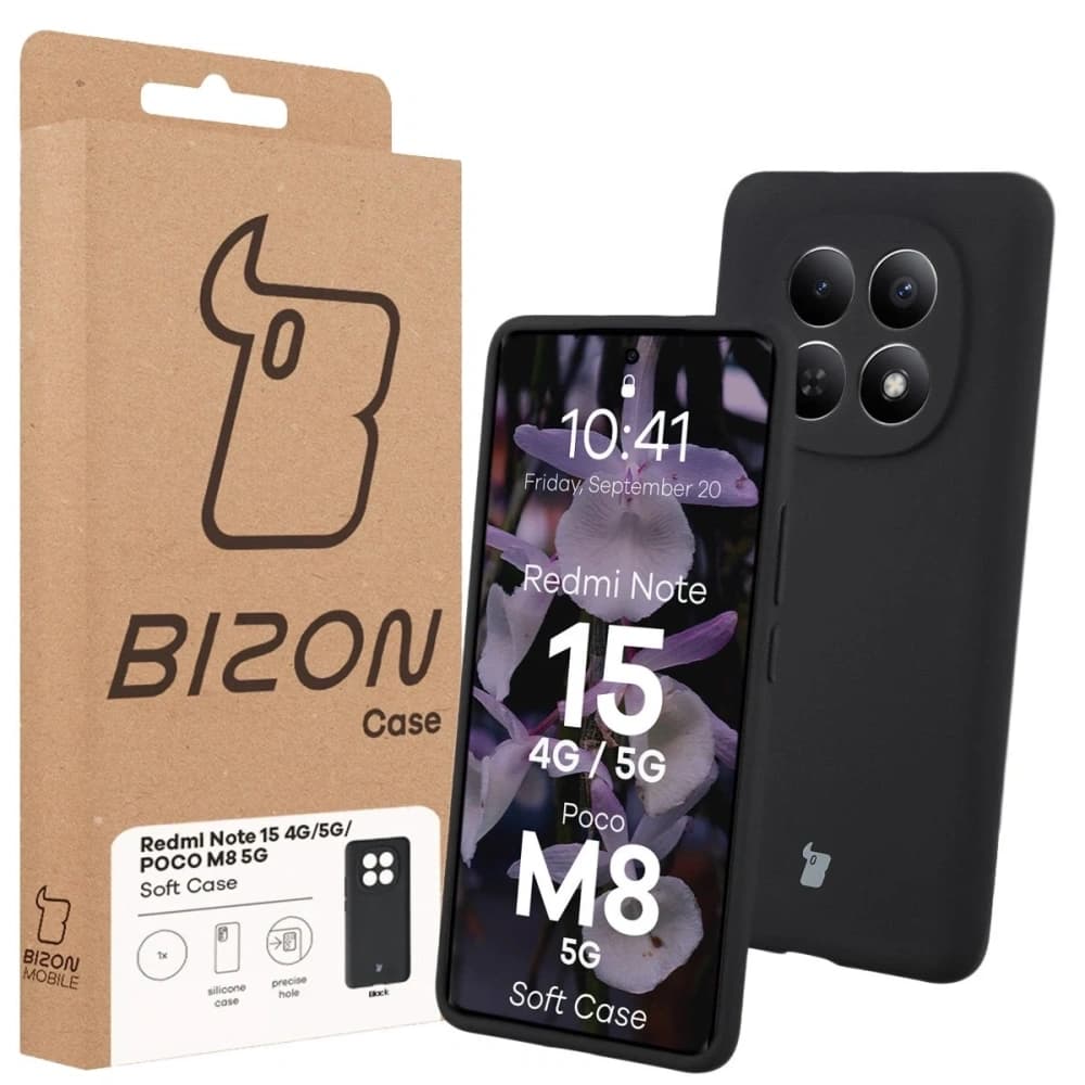 Bizon Soft Case Xiaomi Redmi Note 15 / POCO M8 5G schwarz
 - 7