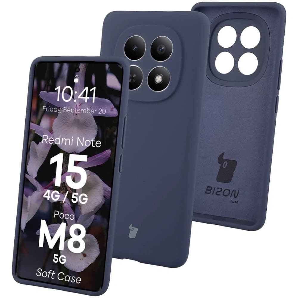Bizon Soft Case Xiaomi Redmi Note 15 / POCO M8 5G dunkelblau
 - 1