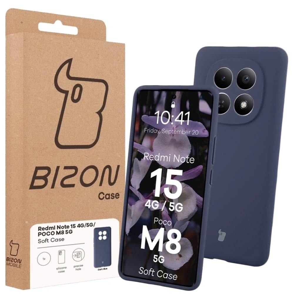 Bizon Soft Case Xiaomi Redmi Note 15 / POCO M8 5G dunkelblau
 - 7