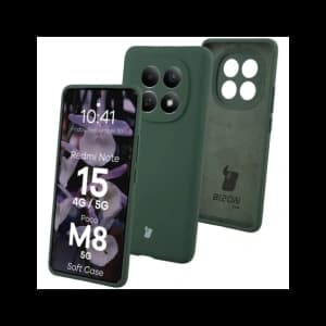 Bizon Soft Case Xiaomi Redmi Note 15 / POCO M8 5G dunkelgrün
