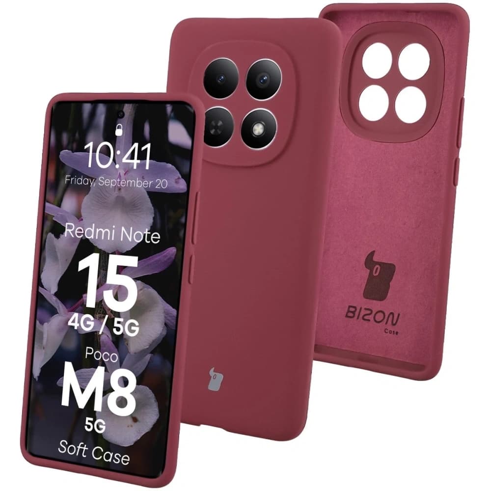 Bizon Soft Case Xiaomi Redmi Note 15 / POCO M8 5G dunkelviolett
 - 1