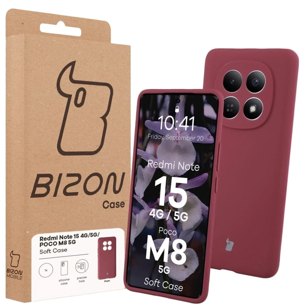 Bizon Soft Case Xiaomi Redmi Note 15 / POCO M8 5G dunkelviolett
 - 7