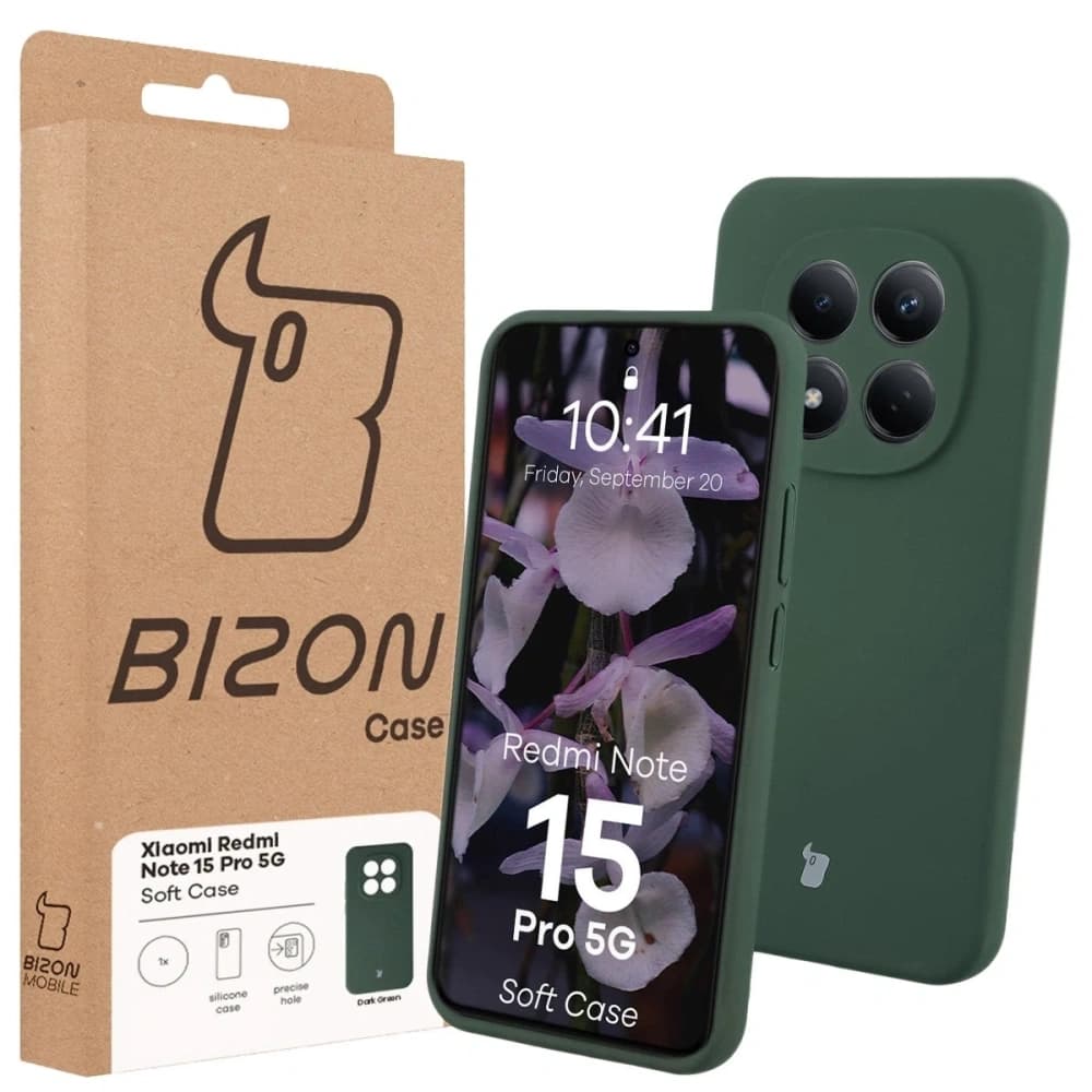 Bizon Soft Case Xiaomi Redmi Note 15 Pro 5G dunkelgrün
 - 7