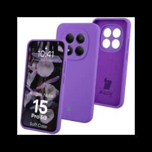Bizon Soft Case Xiaomi Redmi Note 15 Pro 5G purple