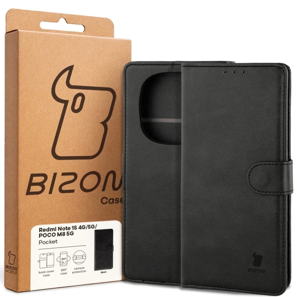 Bizon Case Pocket Xiaomi Redmi Note 15 / POCO M8 5G schwarz
 - 6