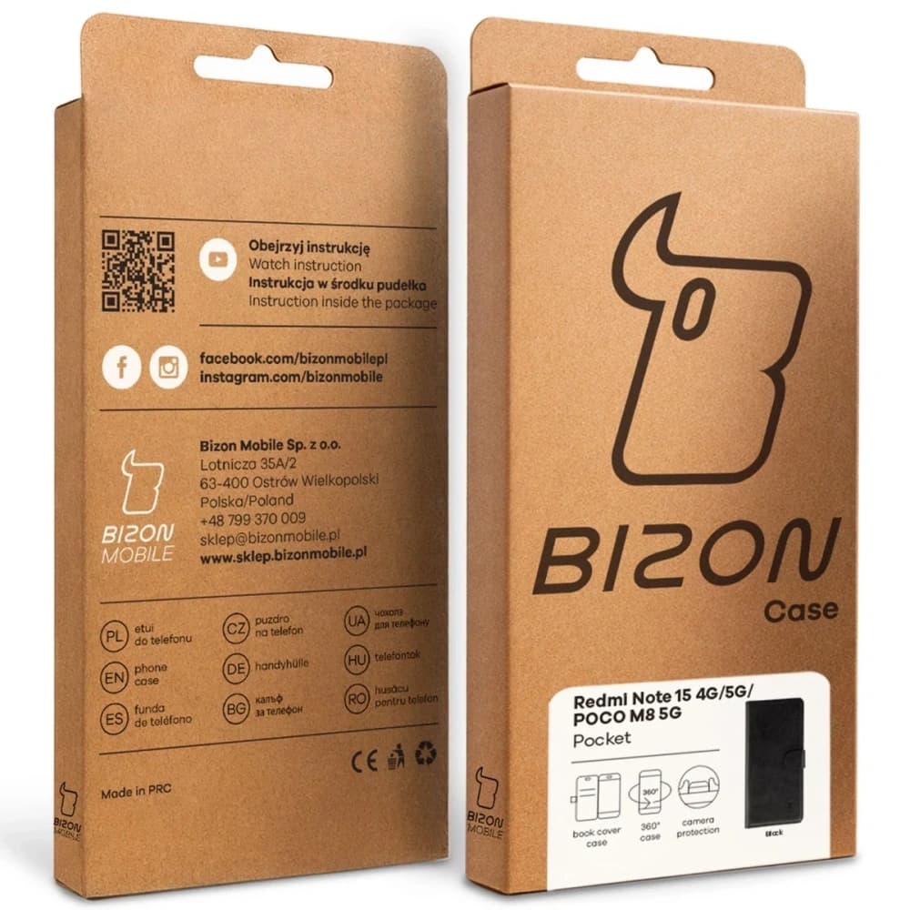 Bizon Case Pocket Xiaomi Redmi Note 15 / POCO M8 5G schwarz
 - 7