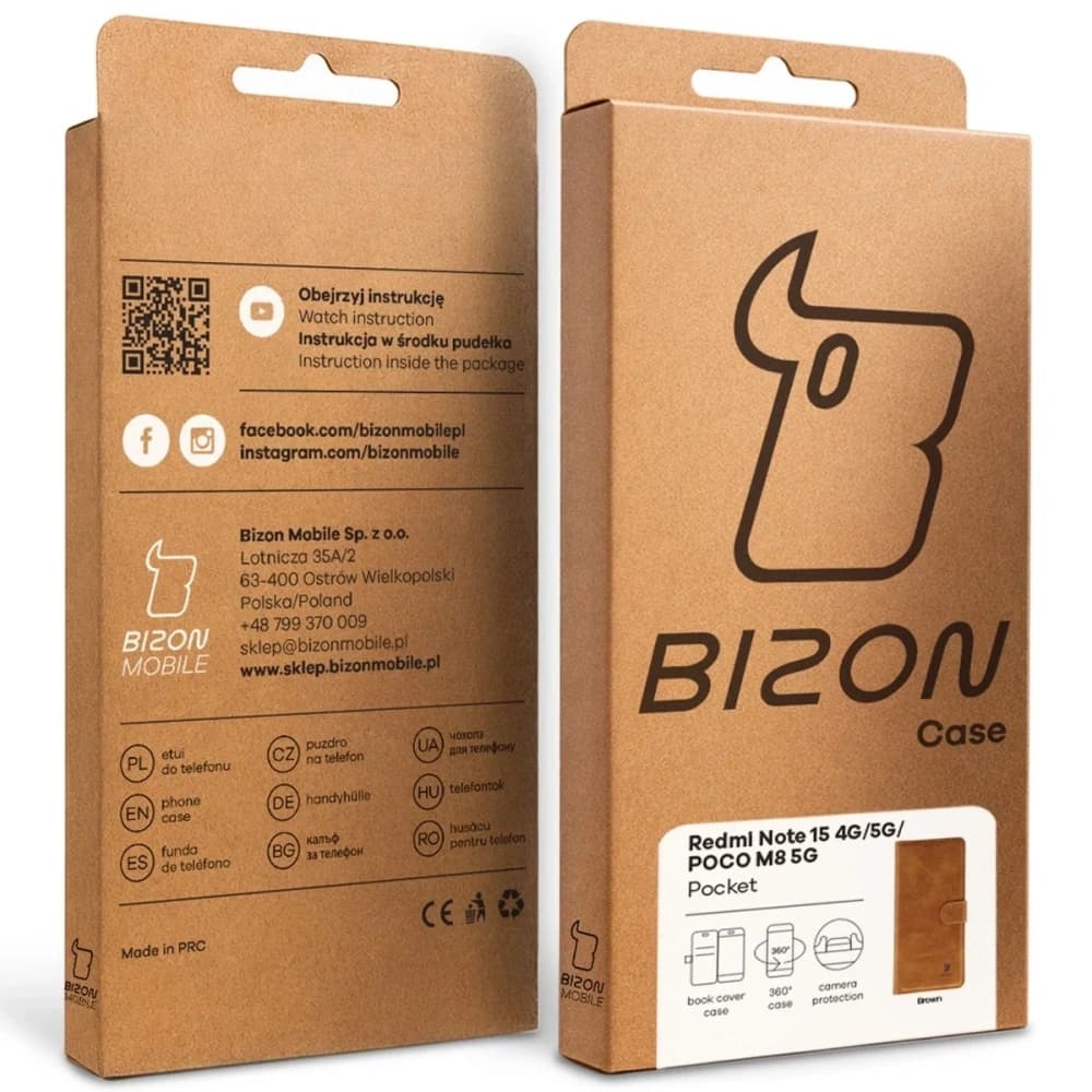 Bizon Case Pocket Xiaomi Redmi Note 15 / POCO M8 5G braun
 - 7