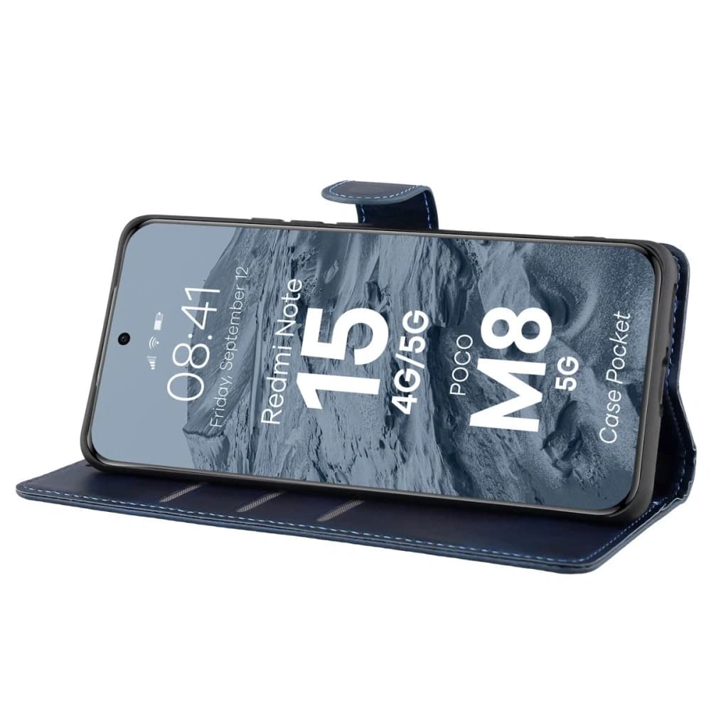 Bizon Case Pocket Xiaomi Redmi Note 15 / POCO M8 5G marineblau
 - 5