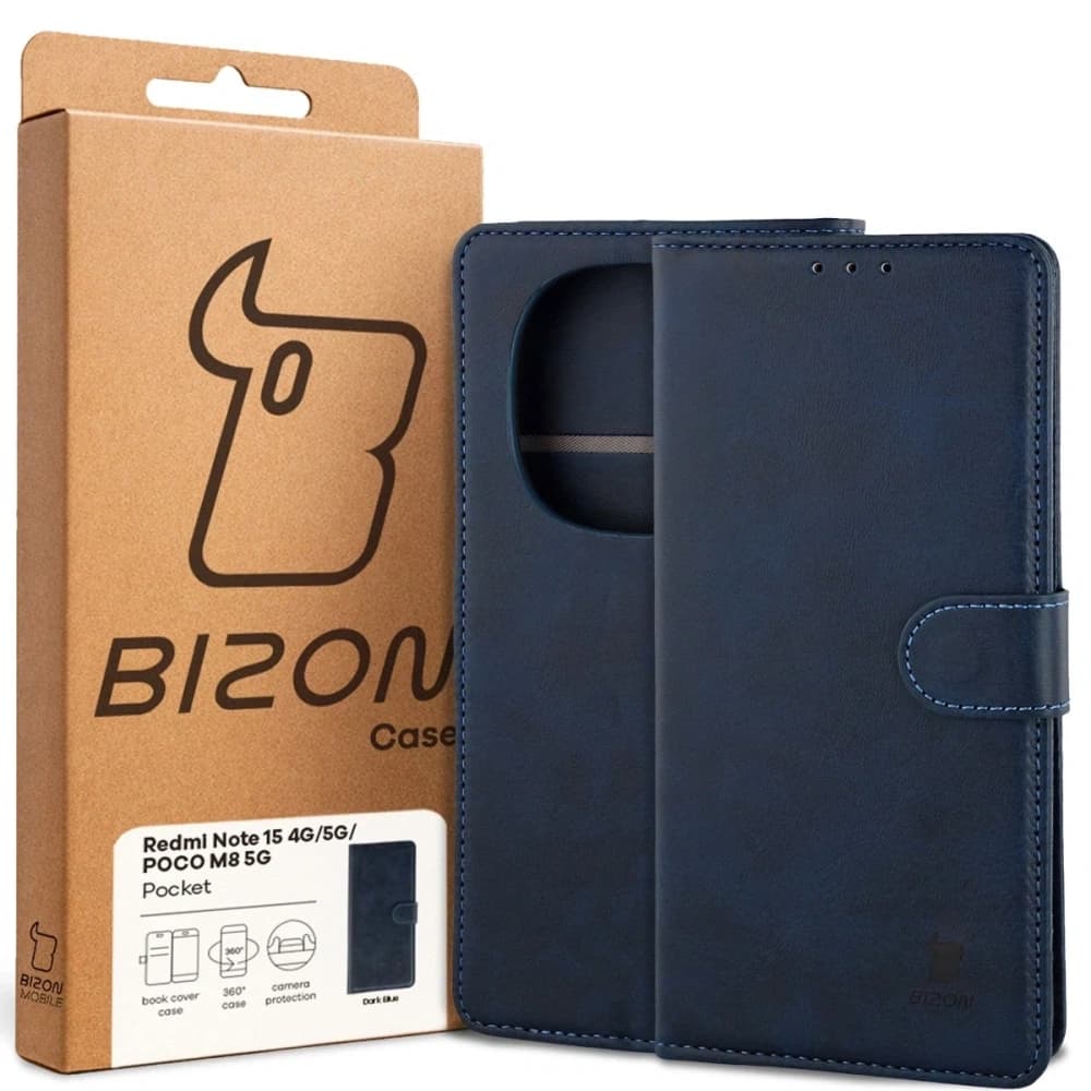 Bizon Case Pocket Xiaomi Redmi Note 15 / POCO M8 5G marineblau
 - 6