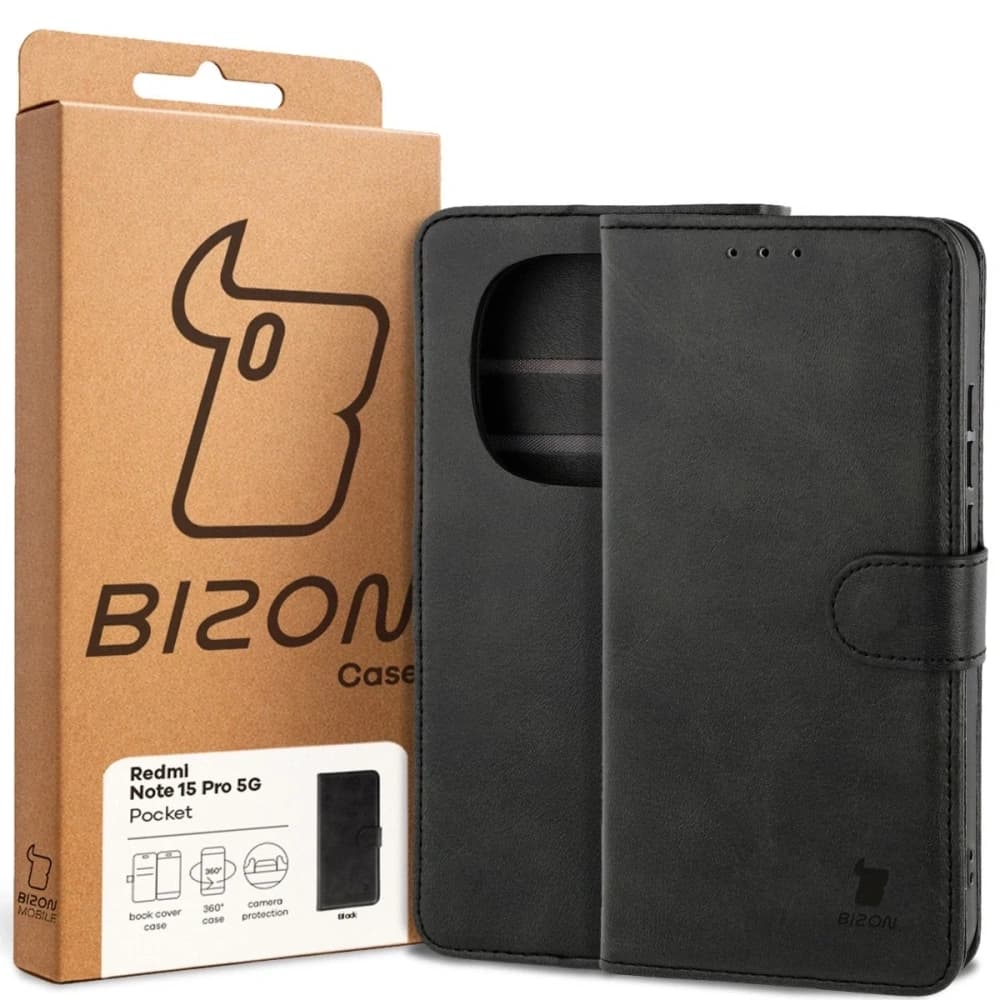 Bizon Case Pocket Xiaomi Redmi Note 15 Pro 5G schwarz
 - 6