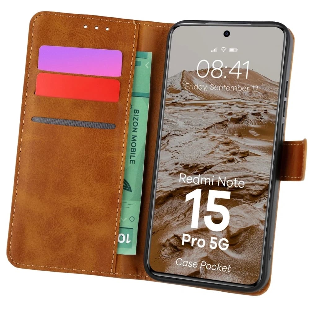 Bizon Case Pocket Xiaomi Redmi Note 15 Pro 5G braun
 - 1