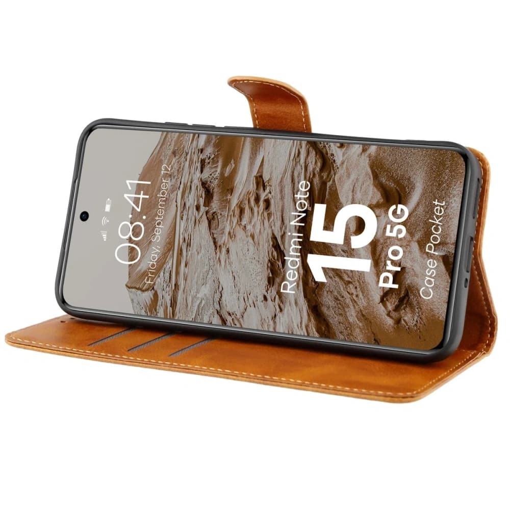 Bizon Case Pocket Xiaomi Redmi Note 15 Pro 5G braun
 - 5