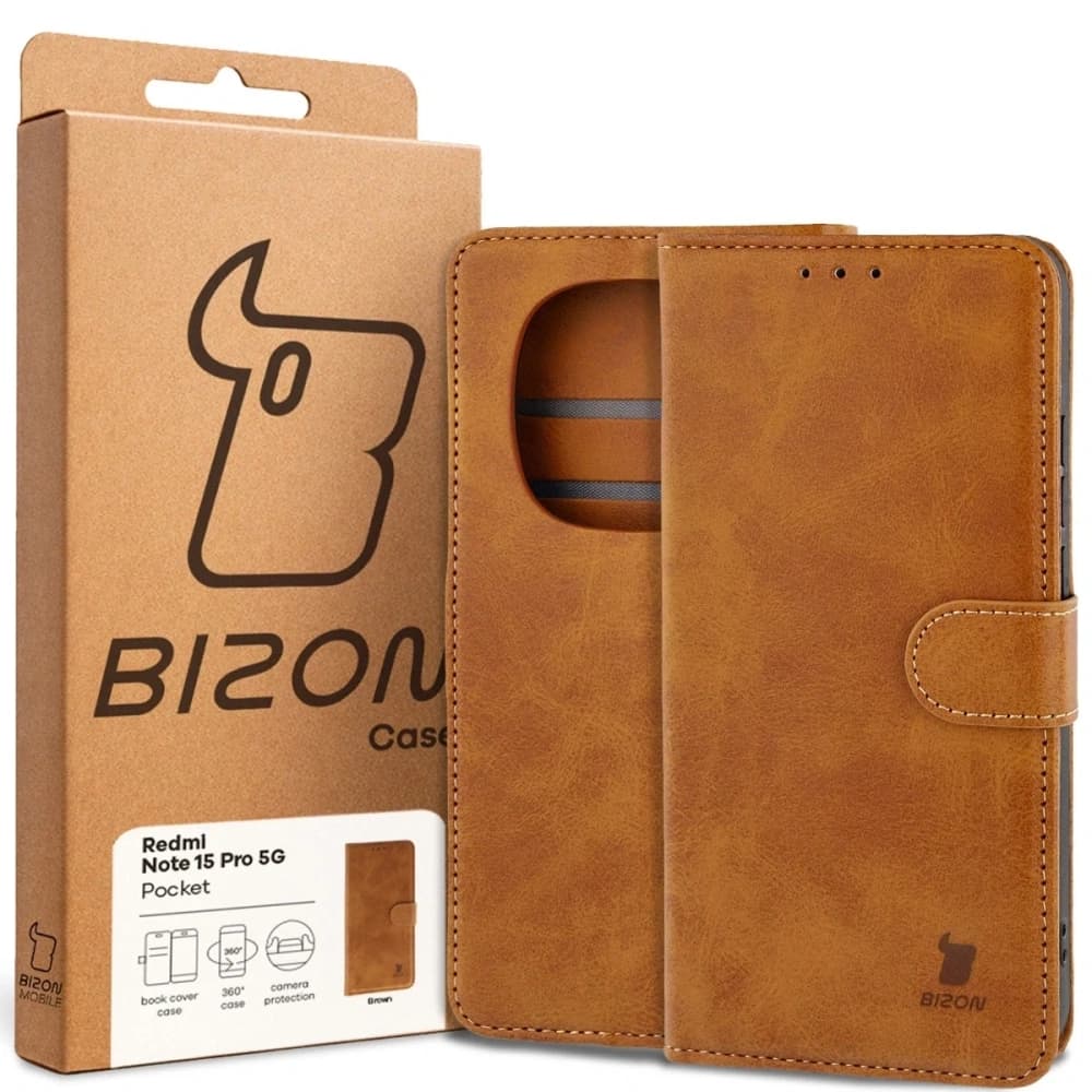 Bizon Case Pocket Xiaomi Redmi Note 15 Pro 5G braun
 - 6