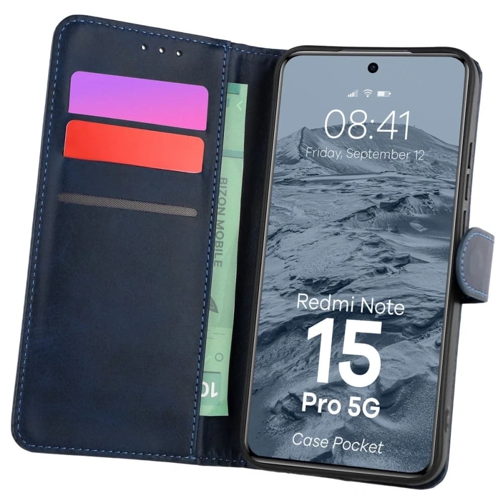 Bizon Case Pocket Xiaomi Redmi Note 15 Pro 5G marineblau
 - 1