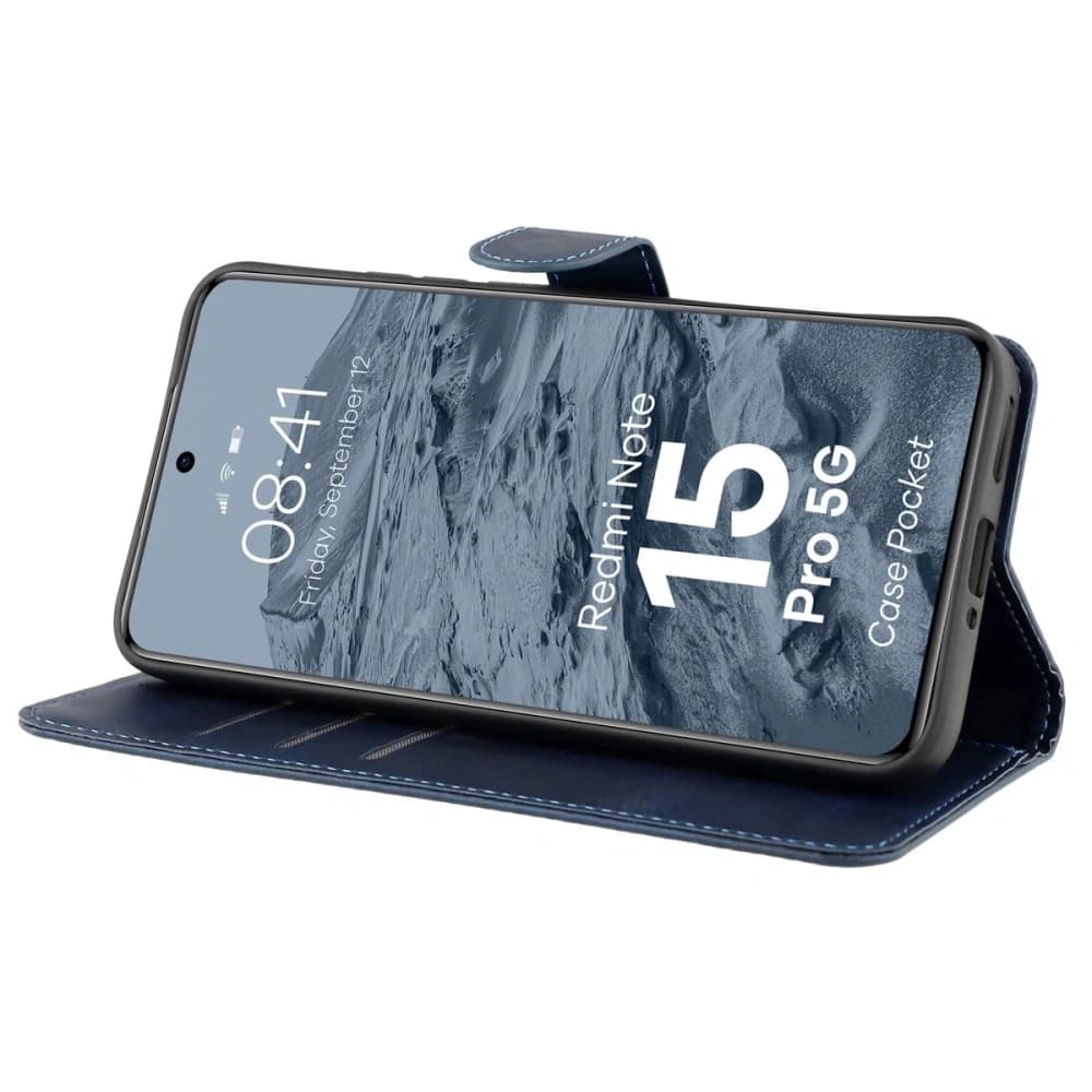 Bizon Case Pocket Xiaomi Redmi Note 15 Pro 5G marineblau
 - 5